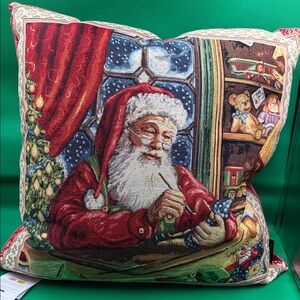 Christmas Santa Claus Decorative Pillow 18х18 inch NWT